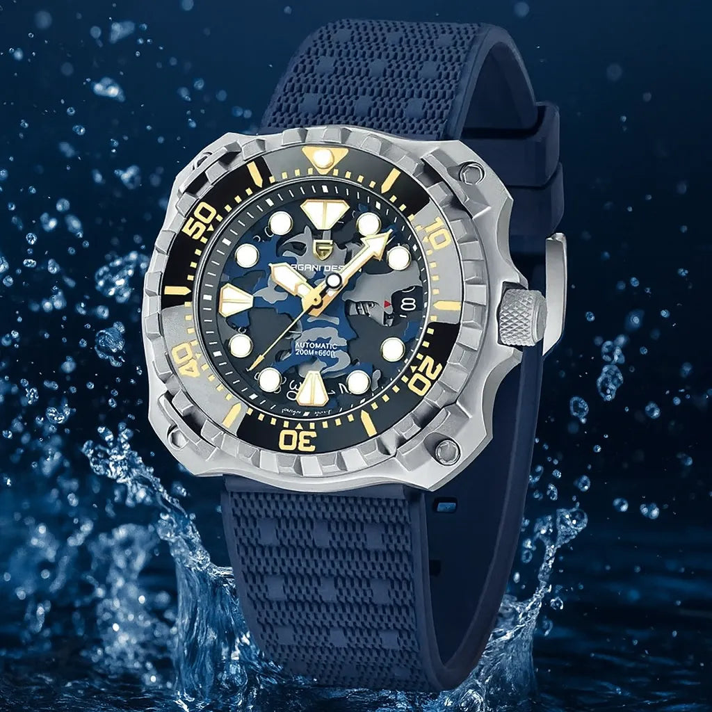 Relógio Masculino Militar Prata Azul Delta Raider