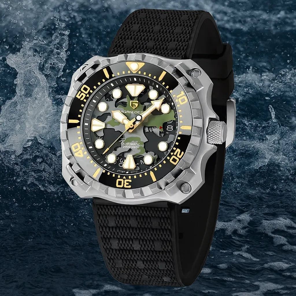 Relógio Masculino Militar Prata Verde Delta Raider
