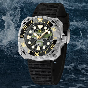 Relógio Masculino Militar Prata Verde Delta Raider