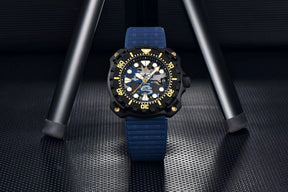 Relógio Masculino Militar Preto Azul Delta Raider