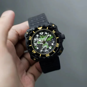 Relógio Masculino Militar Preto Verde Delta Raider