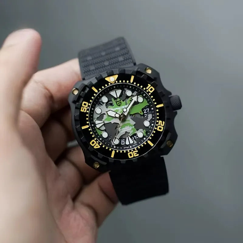 Relógio Masculino Militar Preto Verde Delta Raider