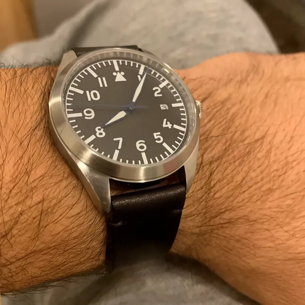 Relógio Militar Automático Pilot Air Preto