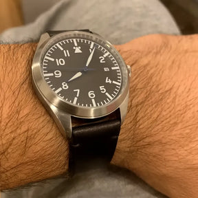 Relógio Militar Automático Pilot Air Preto