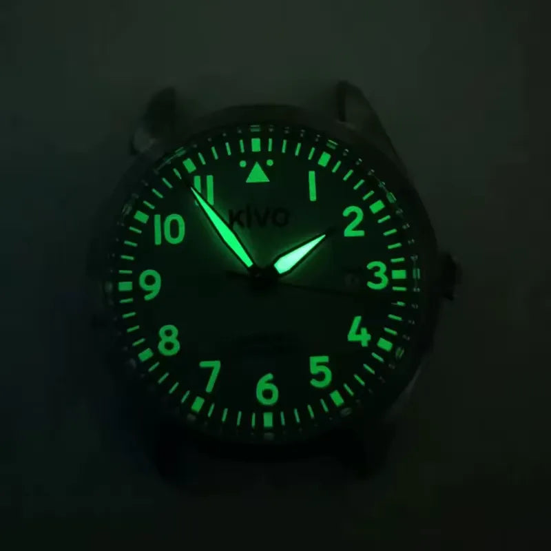 Relógio Militar Automático Pilot Air Marrom