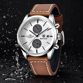 Relógio Masculino Quartzo Branco Gentleman