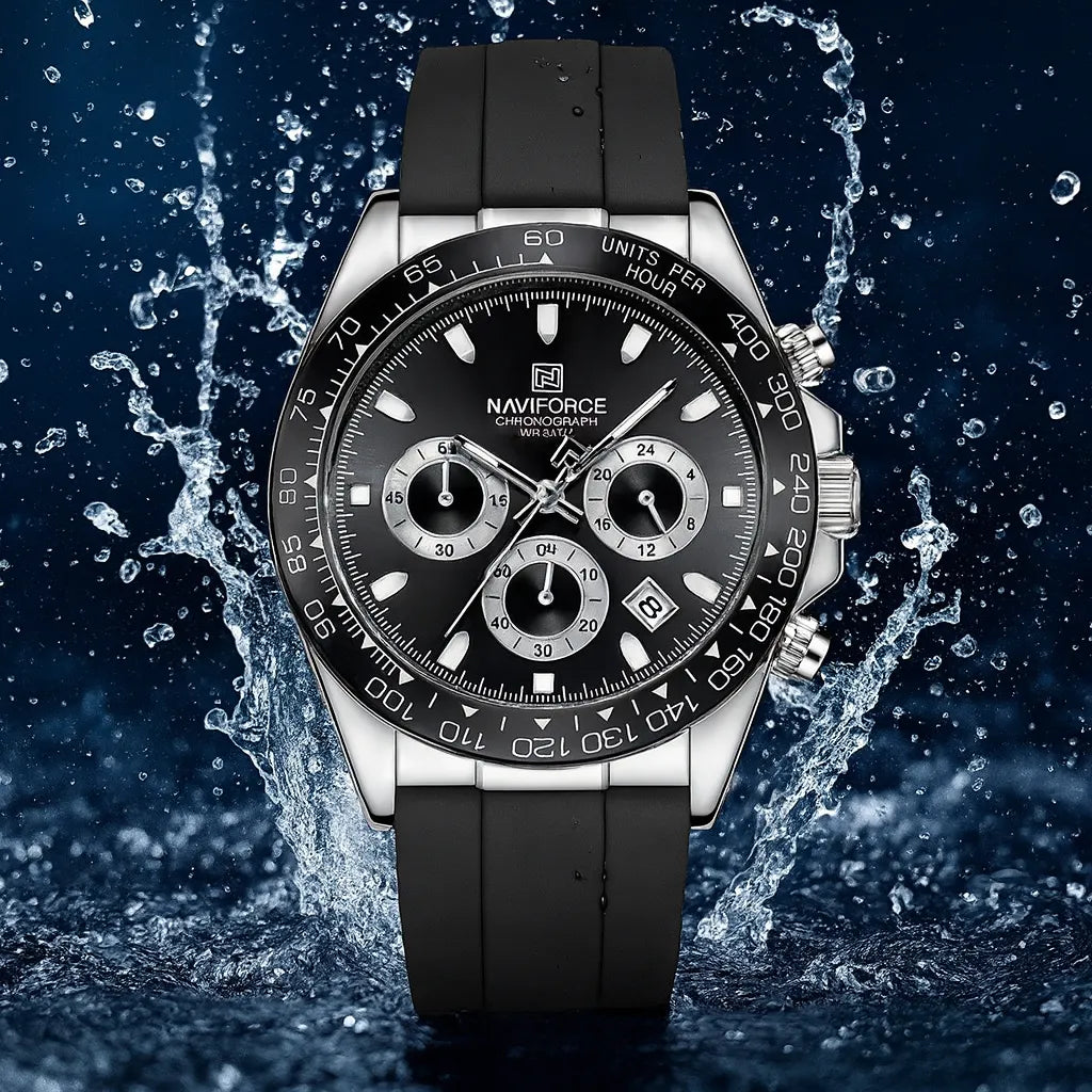 Relógio Cronógrafo Preto Daytona Sport