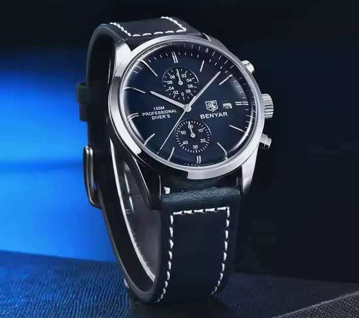 Relógio Masculino Quartzo Azul Gentleman