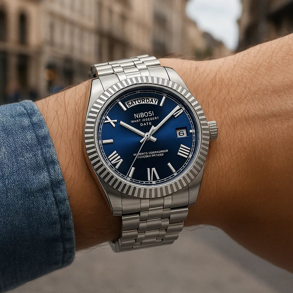 Relógio masculino Quartzo Azul President Date