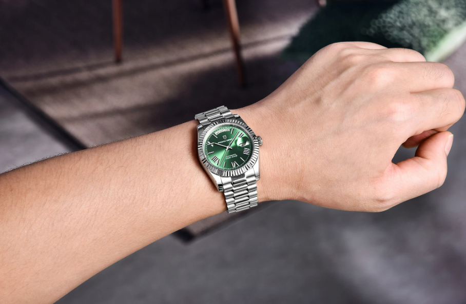 Relogio Valenteo President Date verde 2