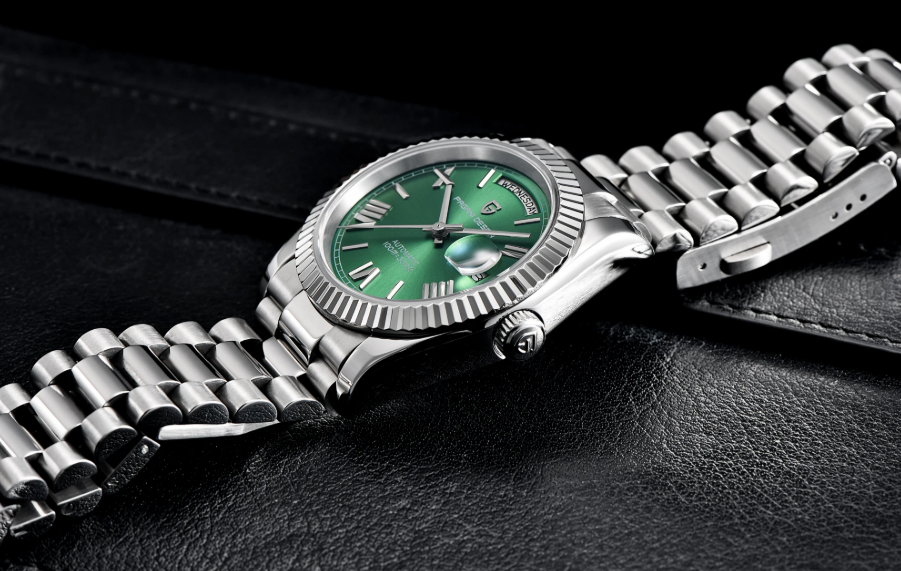 Relogio Valenteo President Date verde 4