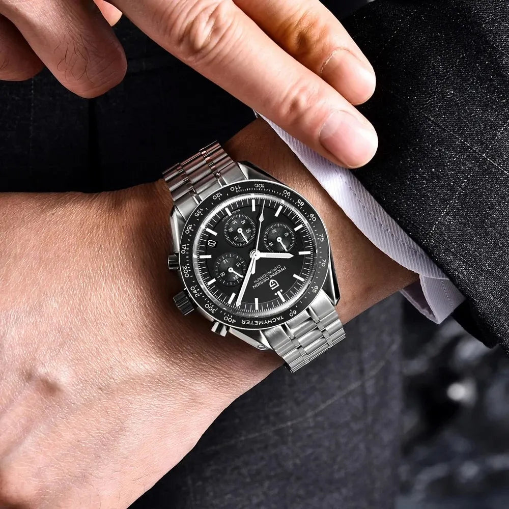 Relógio Masculino Automático Preto Sky Moon