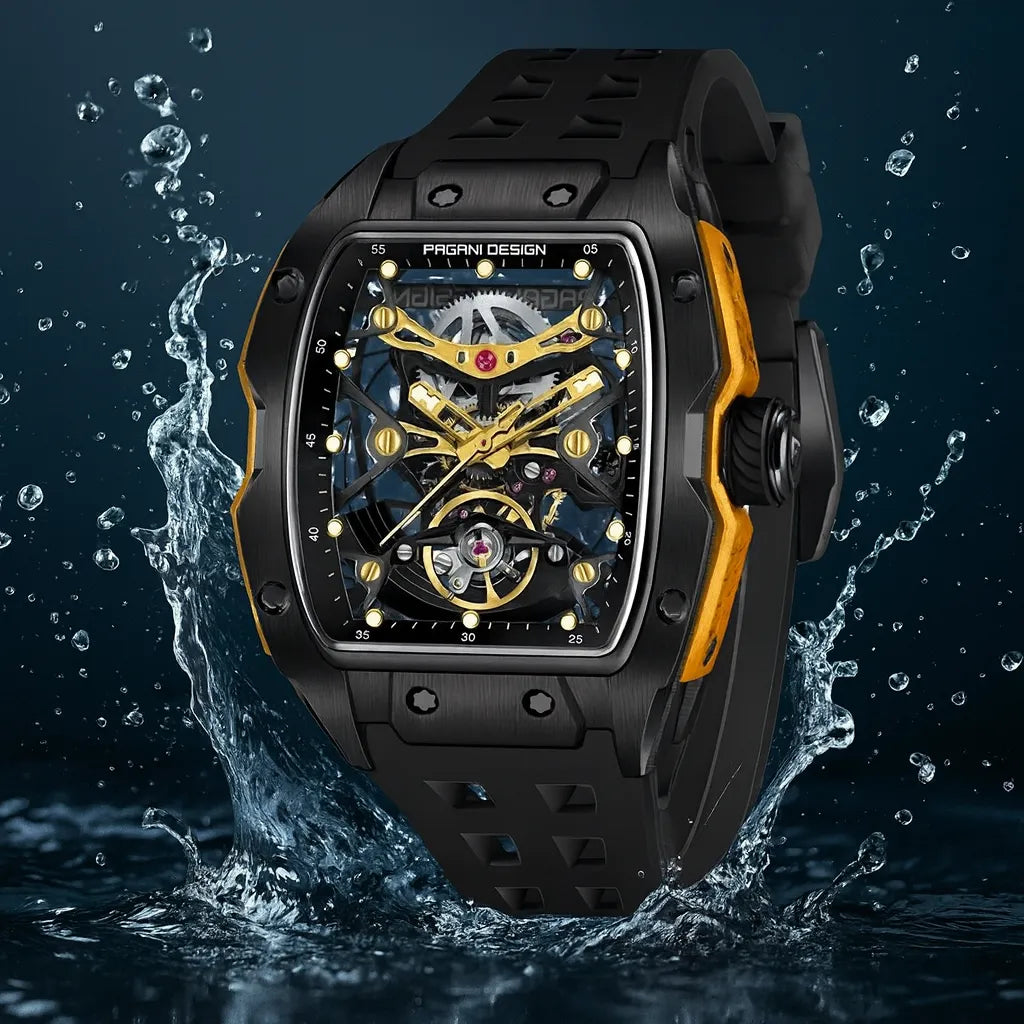 Relógio Automático Preto Spectra Tourbillon
