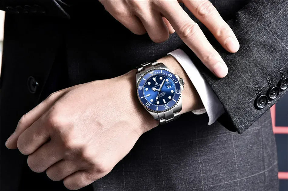 Relógio Automático Azul Sub Date