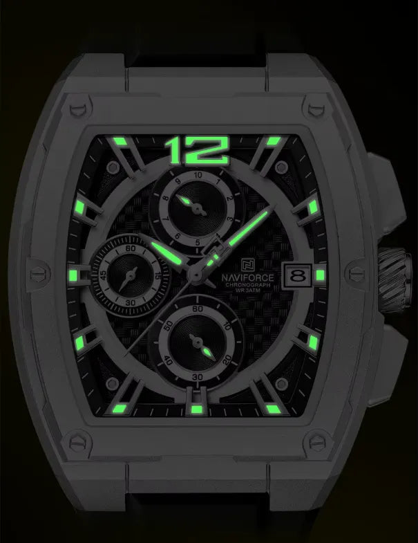 Relógio Masculino Cronógrafo Prata Force Air