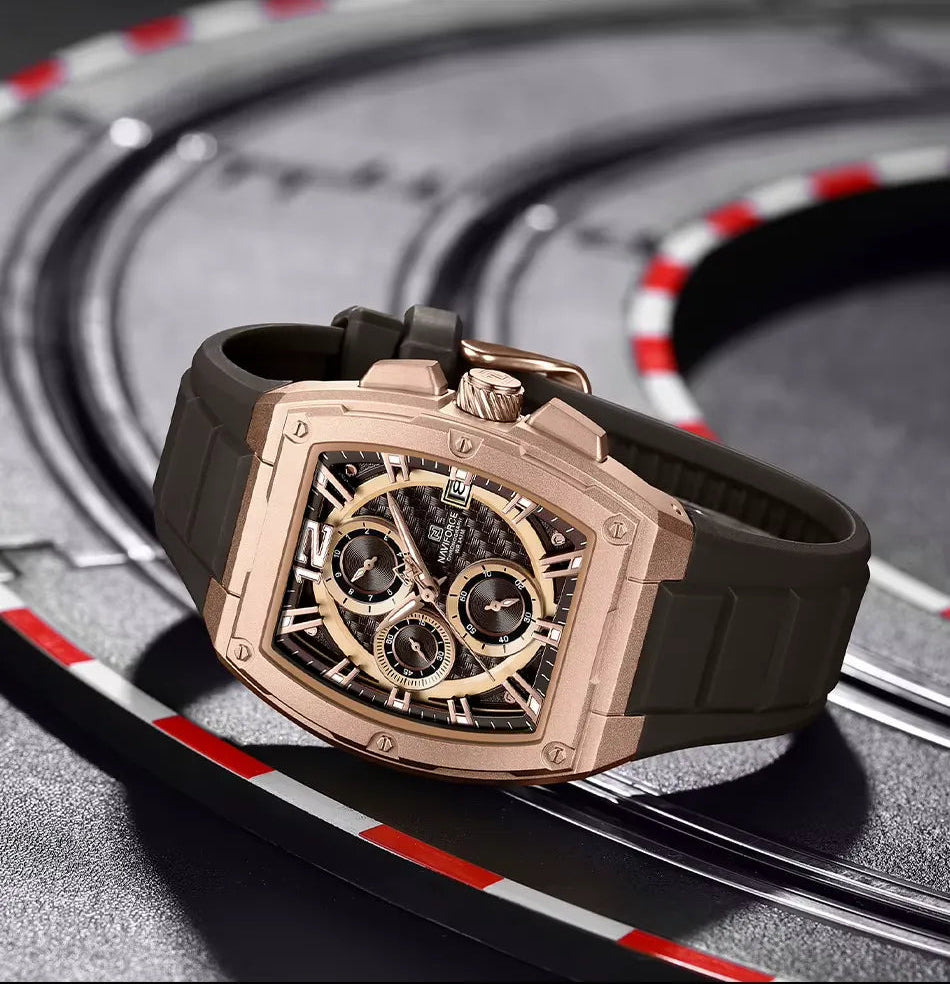 Relógio Masculino Cronógrafo Marrom Force Air6