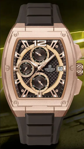 Relógio Masculino Cronógrafo Marrom Force Air