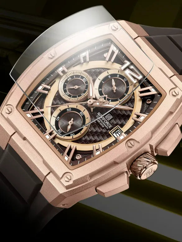 Relógio Masculino Cronógrafo Marrom Force Air5