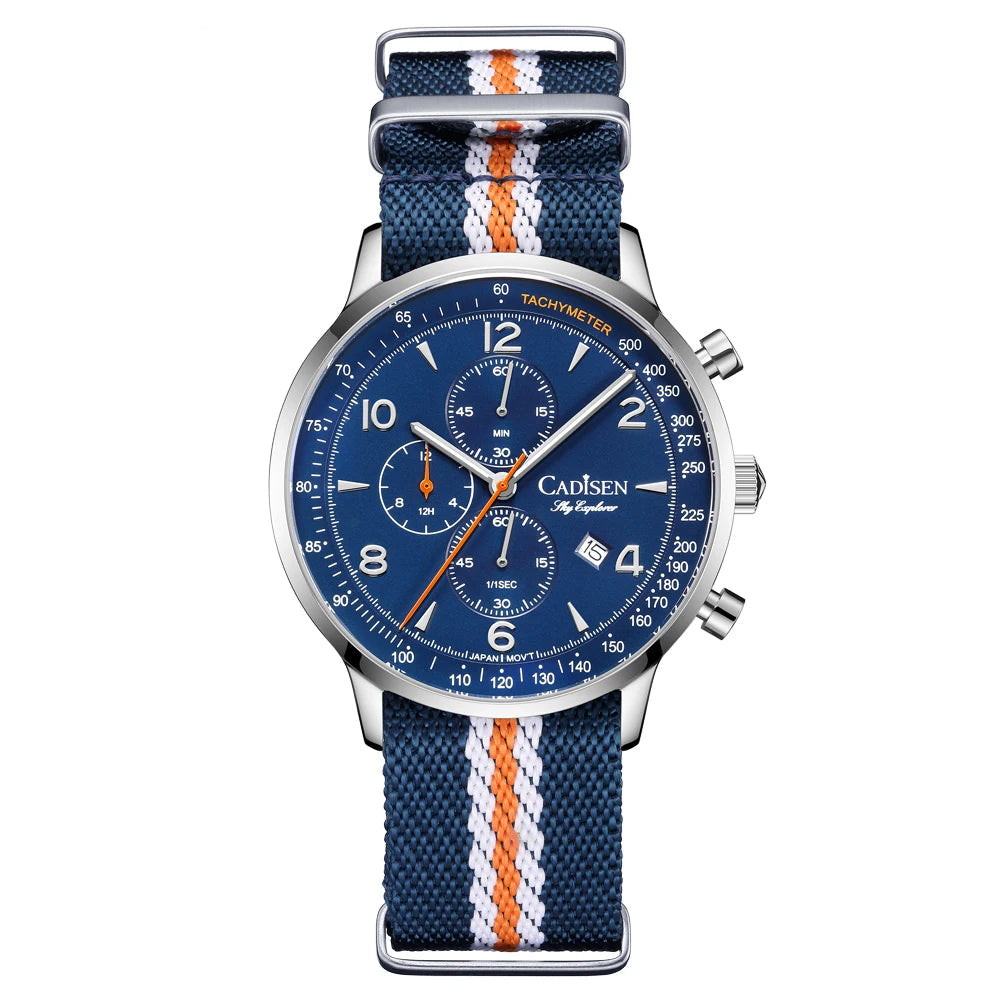 Relógio Cronógrafo Azul Seagull