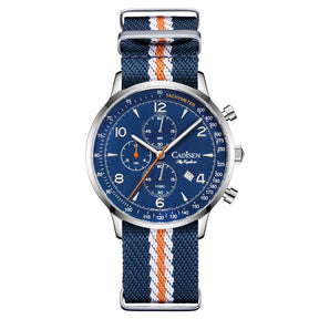 Relógio Cronógrafo Azul Seagull