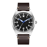 Relógio Militar Automático Pilot Air Marrom