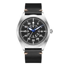 Relógio Militar Automático Pilot Aviator Preto