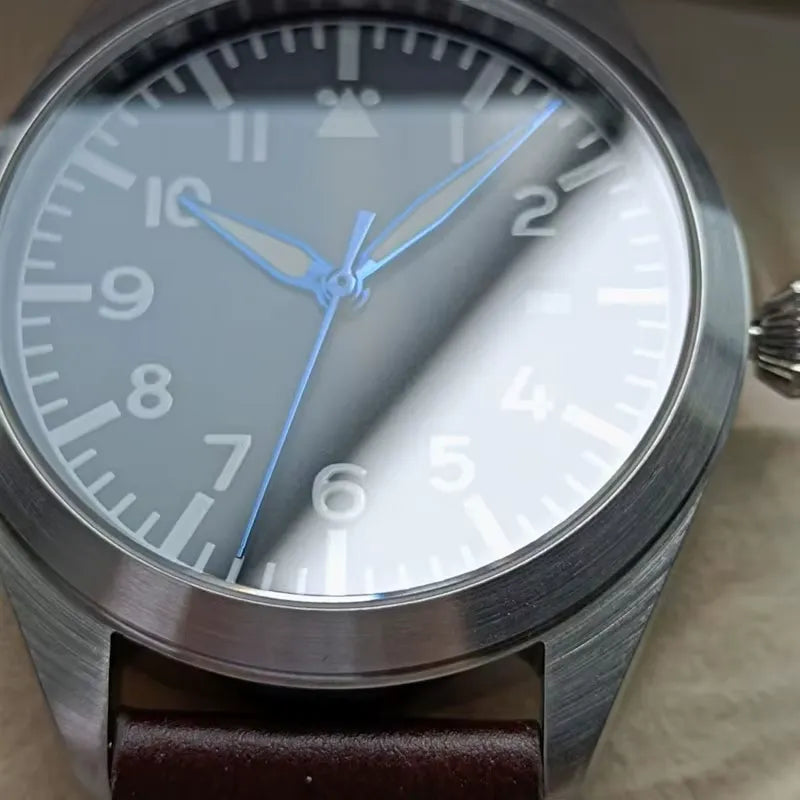 Relógio Militar Automático Pilot Air Marrom