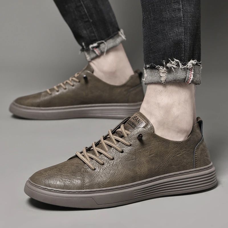 Sapato Masculino Casual Cáqui