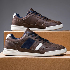 Sapato Masculino Casual de Couro Marrom