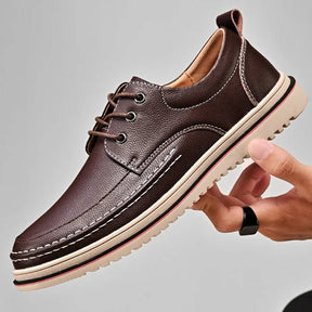 Sapato de Couro Marrom Masculino