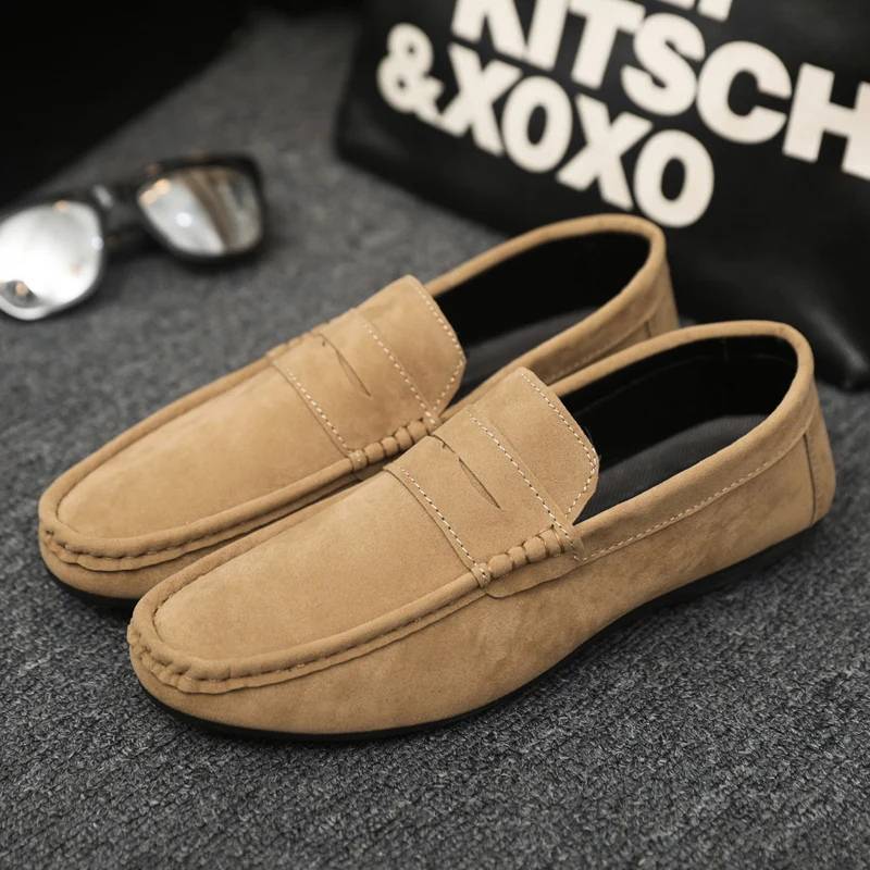 Sapato Mocassim Masculino Valenteo Alberti Cáqui