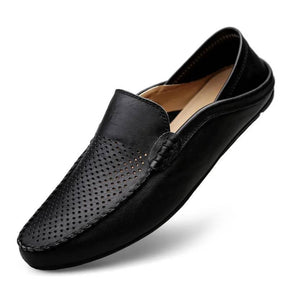 Sapato Mocassim de Couro Preto