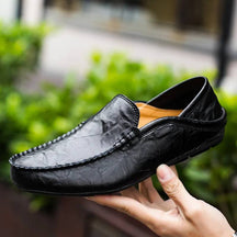 Sapato Mocassim de Couro Preto