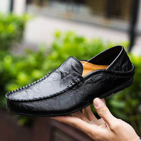 Sapato Mocassim de Couro Preto