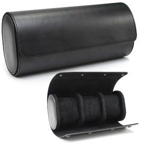 Case Porta Relógios em Couro Valenteo Preto