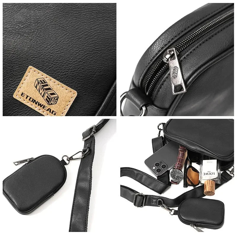 Bolsa masculina com ziper