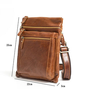 Shoulder Bag Masculina em Couro Legítimo Valenteo Vicenza