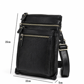 Shoulder Bag Masculina em Couro Legítimo Valenteo Vicenza