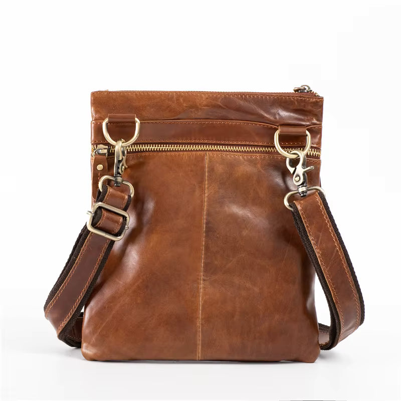 Shoulder Bag Masculina em Couro Legítimo Valenteo Vicenza