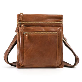 Shoulder Bag Masculina em Couro Legítimo Valenteo Vicenza