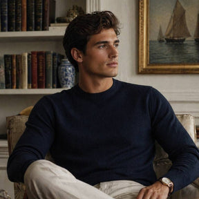 Suéter Masculino Valenteo Castri Azul 