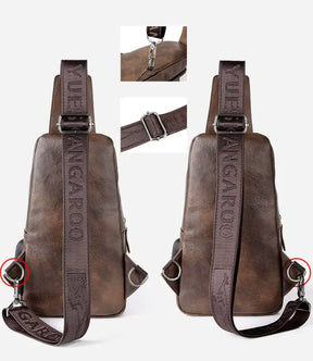 acessório shoulder bag masculino funcional valenteo patrizio marrom
