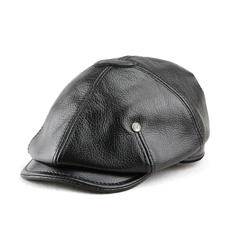 boina couro masculina valenteo chelsea preta