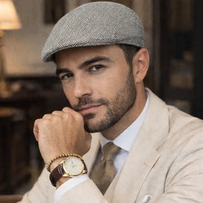 boina inglesa clássica masculina para inverno valenteo lancaster