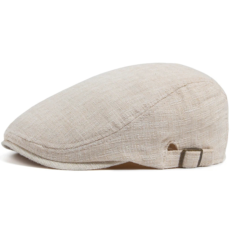 boina masculina bege estilo alfaiataria