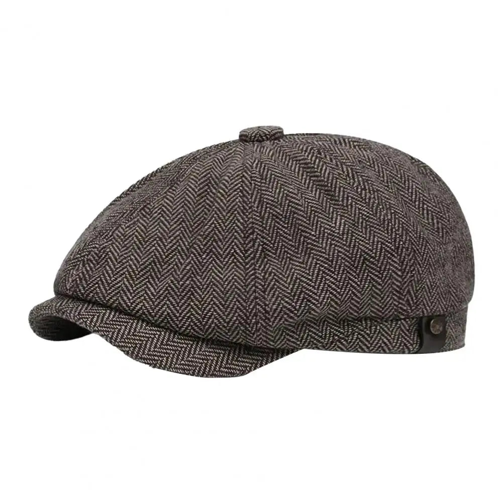 boina masculina casual luxo cor marrom