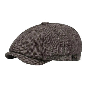 boina masculina casual luxo cor marrom