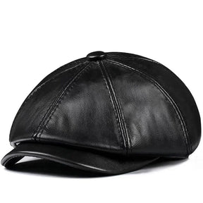 boina masculina couro legítimo burton preta