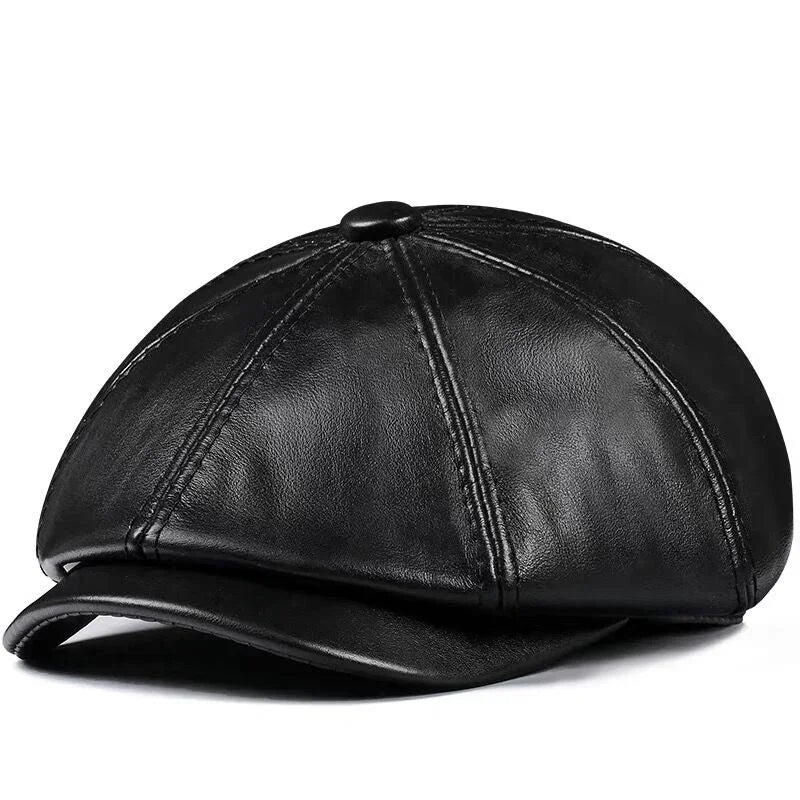 boina masculina couro legítimo burton preta