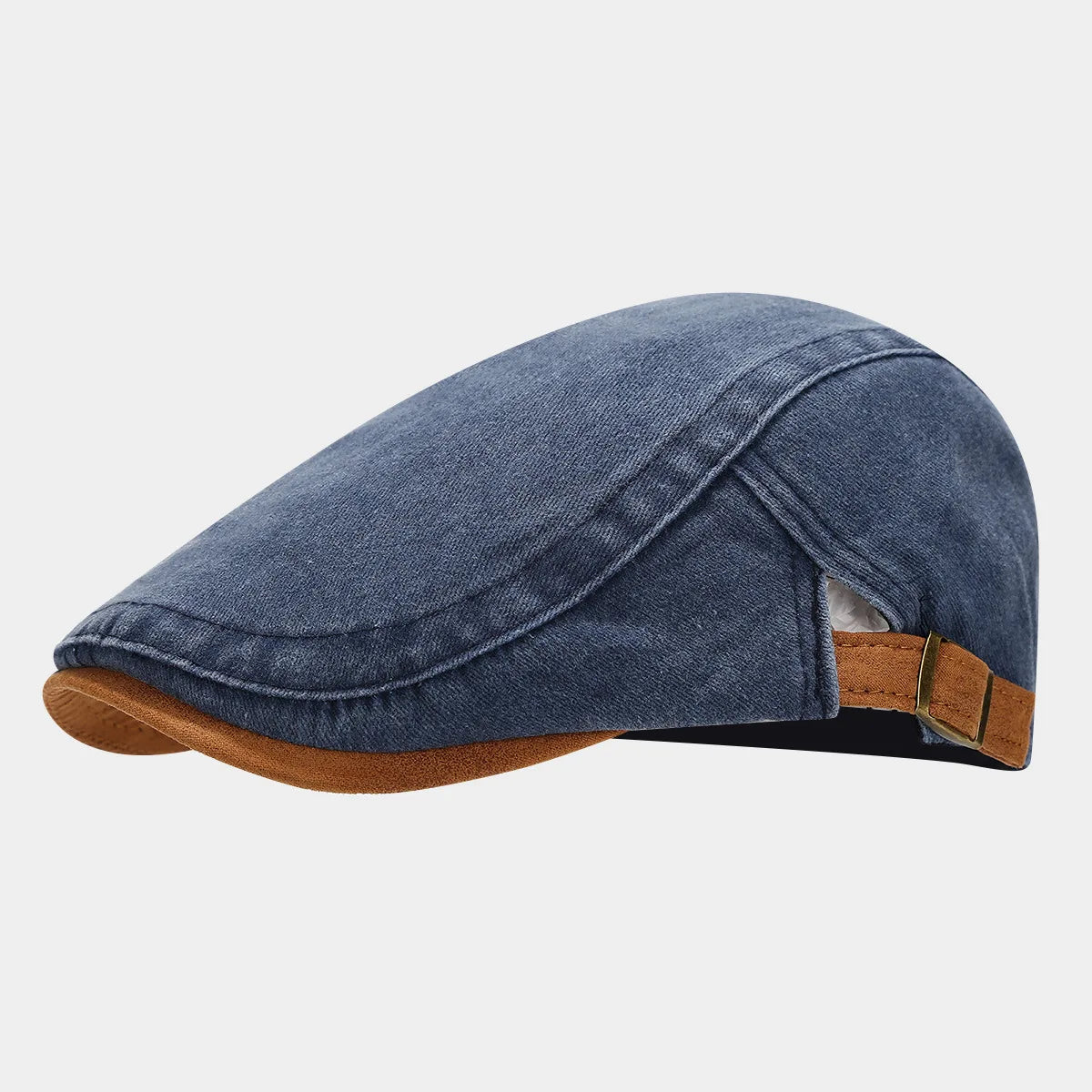 boina masculina respirável algodão cor azul